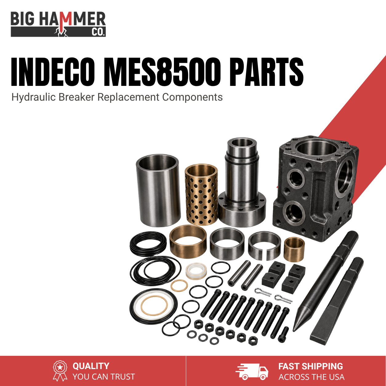 All Parts for Indeco MES8500 Hydraulic Breaker