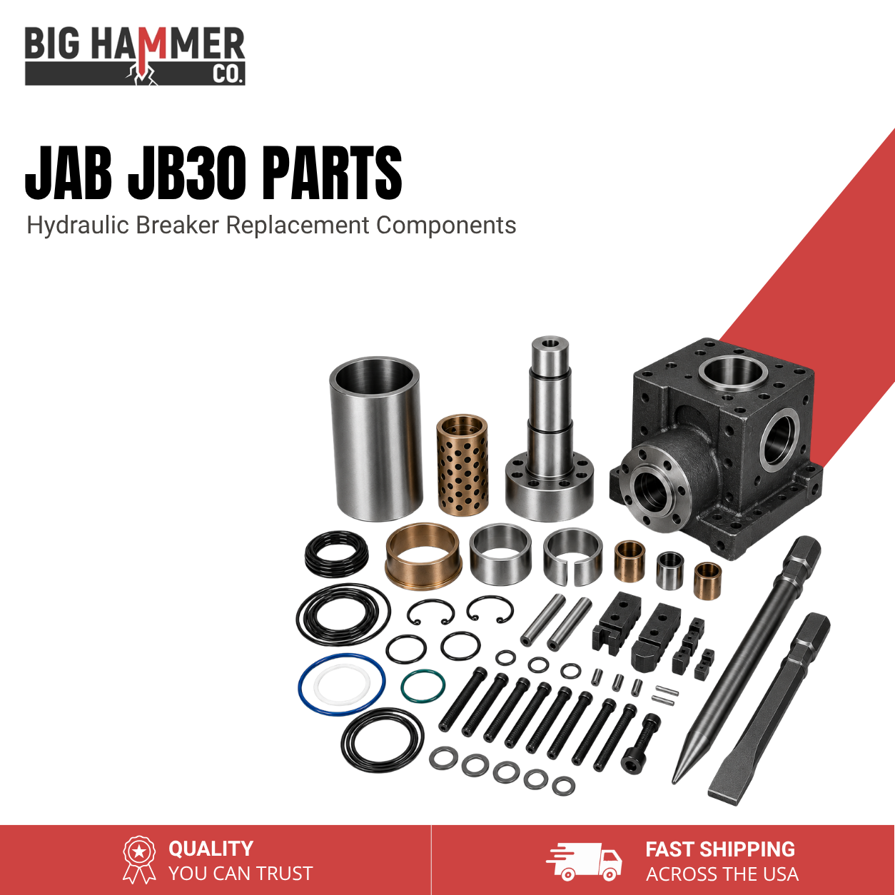 All Parts for Jab JB30 Hydraulic Breaker