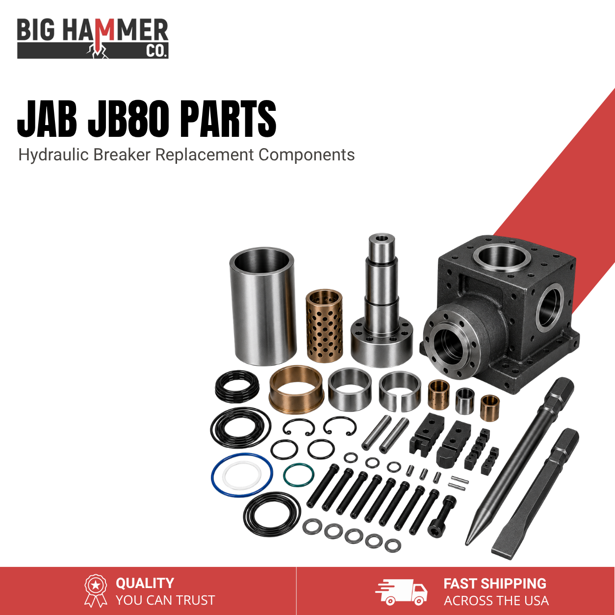 All Parts for Jab JB80 Hydraulic Breaker