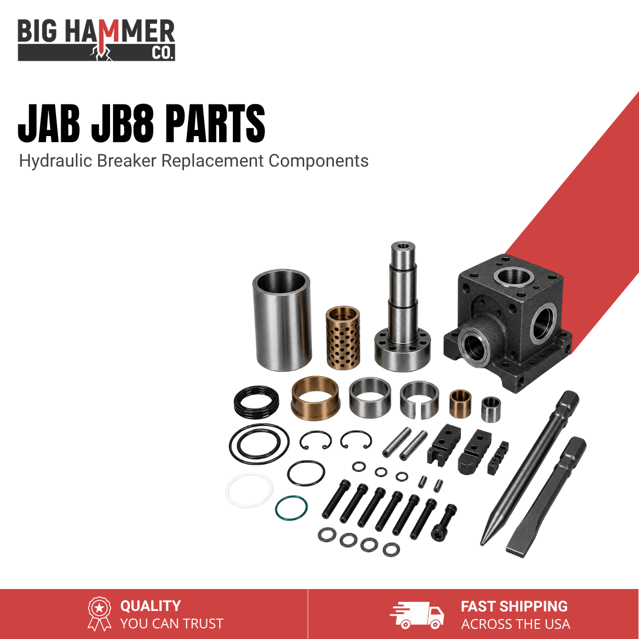 All Parts for Jab JB8 Hydraulic Breaker