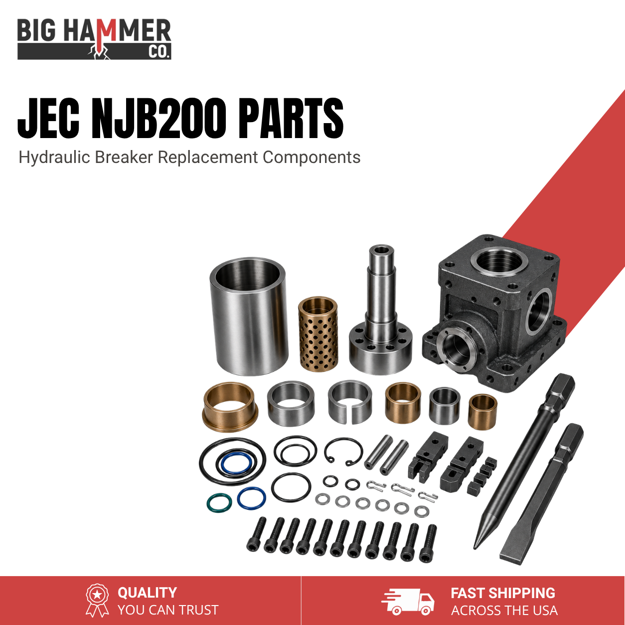 All Parts for Jec NJB200 Hydraulic Breaker