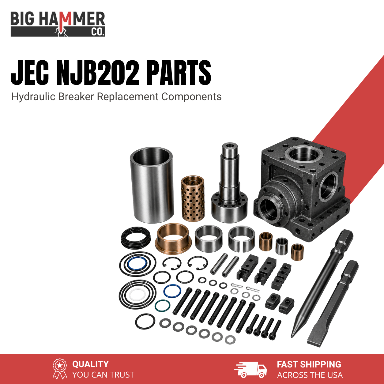 All Parts for Jec NJB202 Hydraulic Breaker