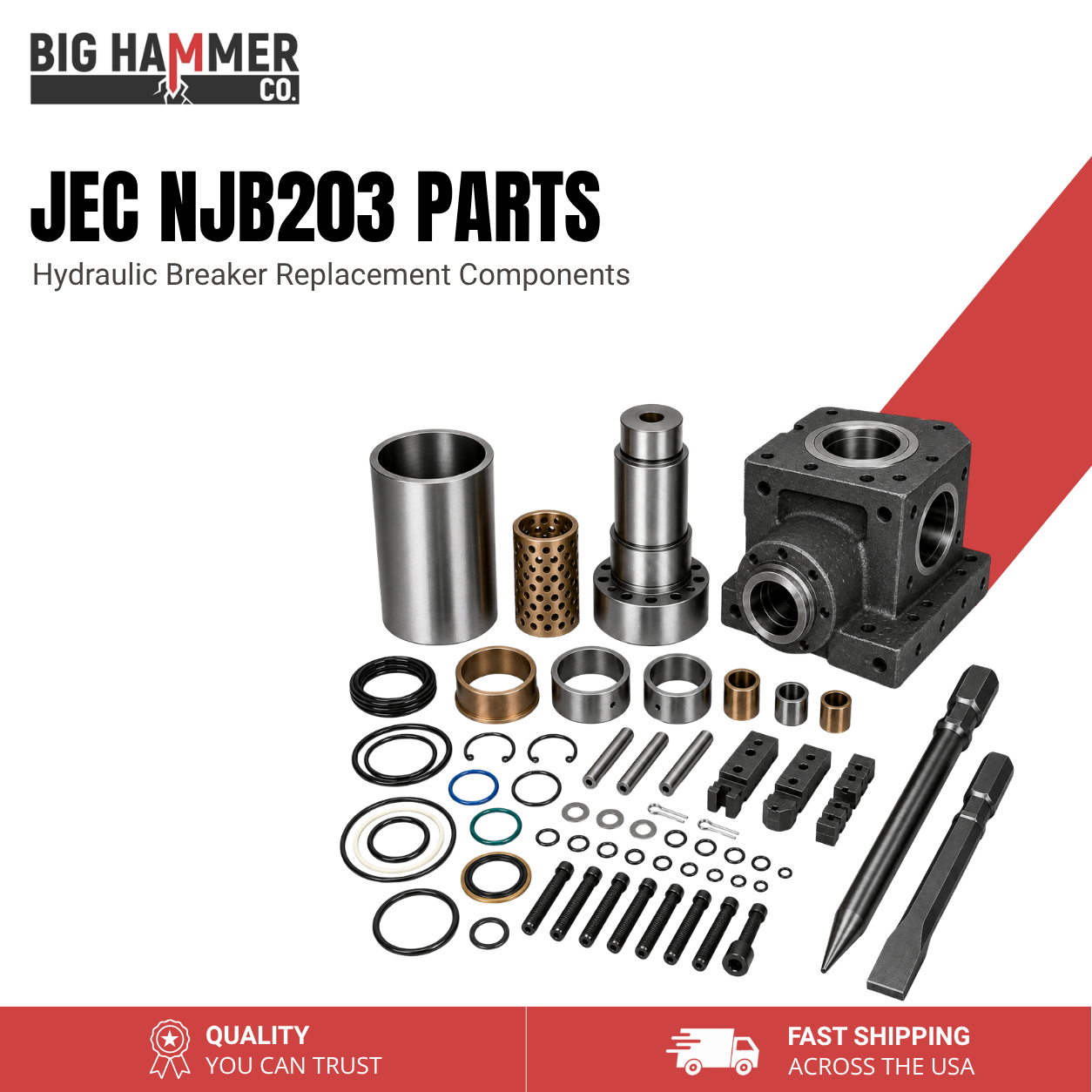 All Parts for Jec NJB203 Hydraulic Breaker