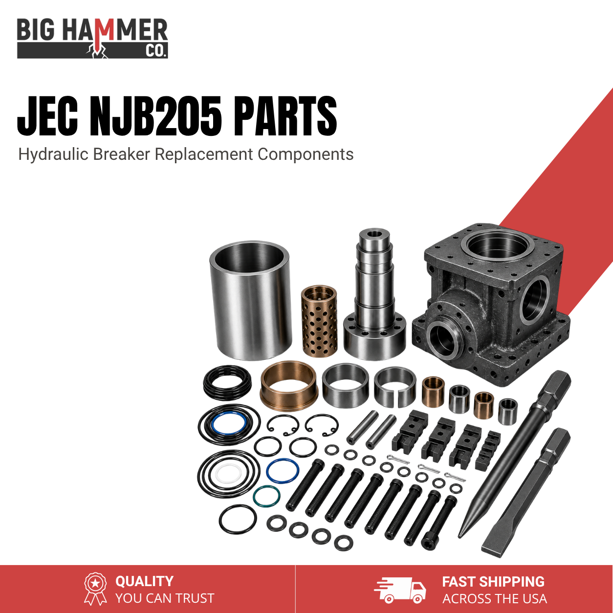 All Parts for Jec NJB205 Hydraulic Breaker