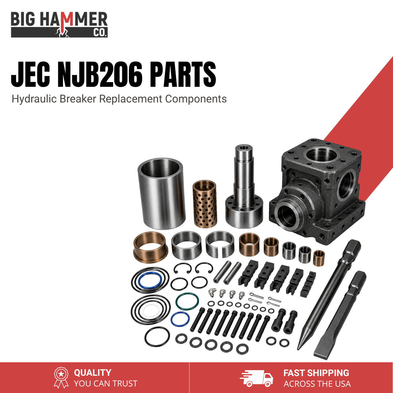 All Parts for Jec NJB206 Hydraulic Breaker