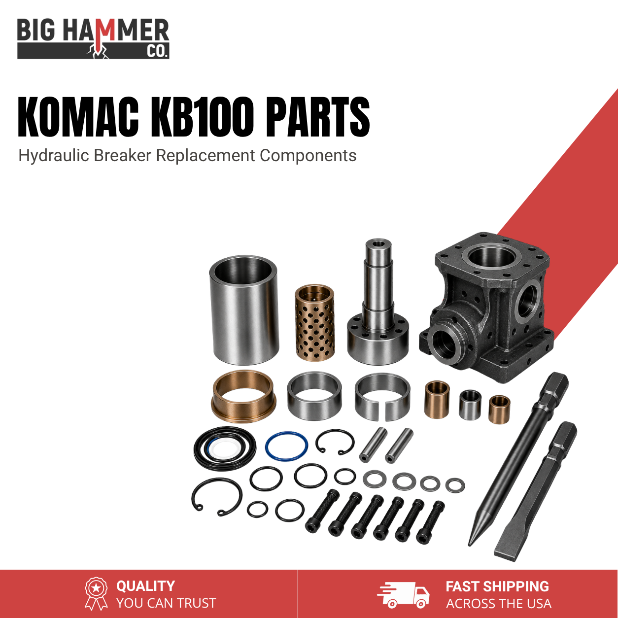 All Parts for Komac KB100 Hydraulic Breaker