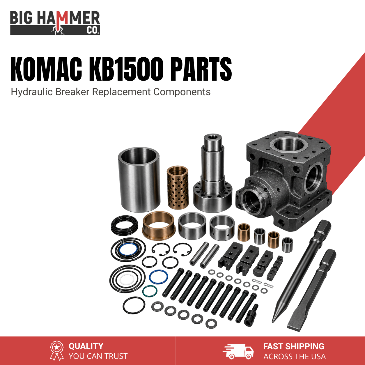 All Parts for Komac KB1500 Hydraulic Breaker