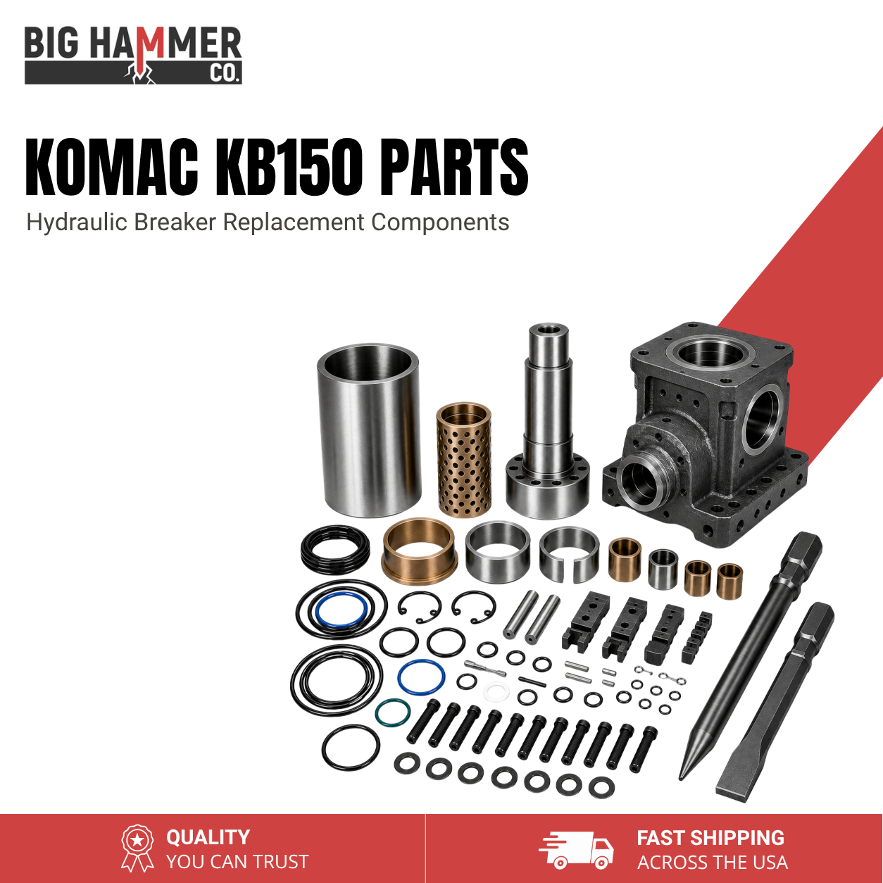 All Parts for Komac KB150 Hydraulic Breaker