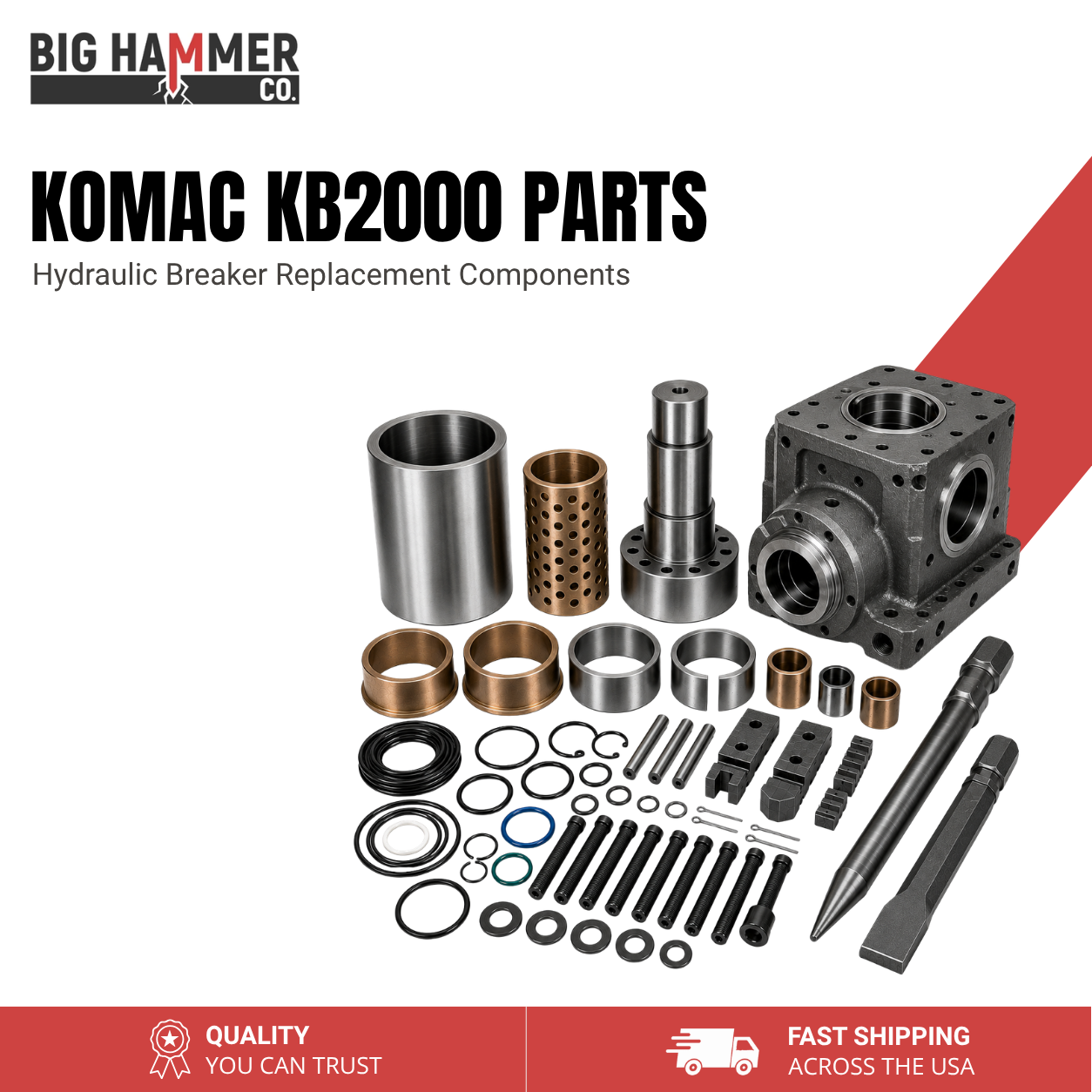 All Parts for Komac KB2000 Hydraulic Breaker