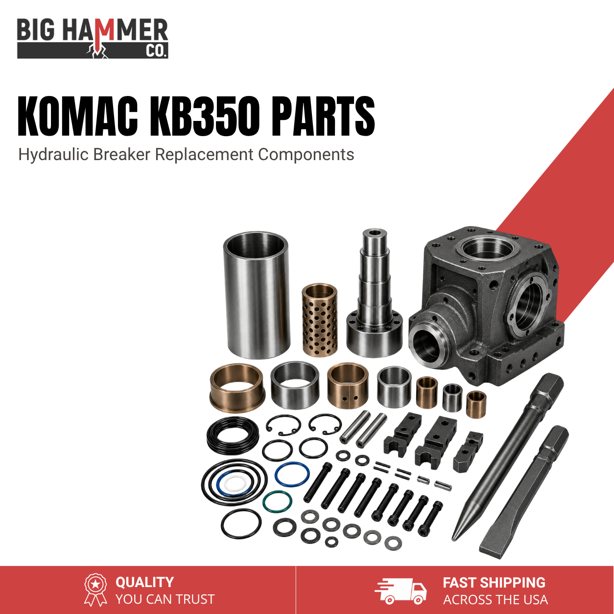 All Parts for Komac KB350 Hydraulic Breaker