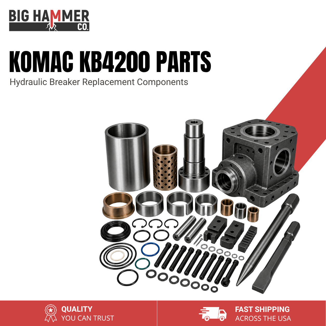 All Parts for Komac KB4200 Hydraulic Breaker
