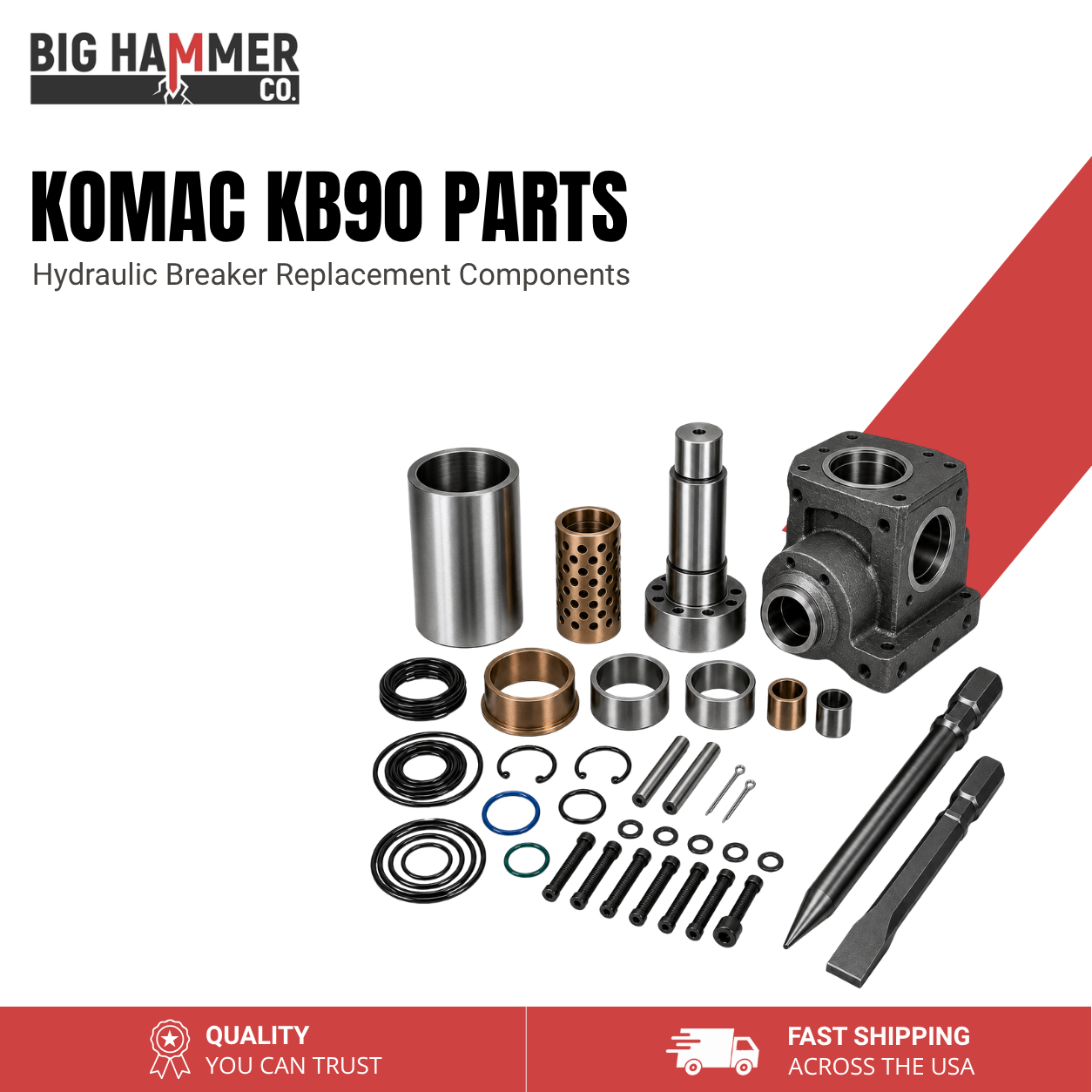 All Parts for Komac KB90 Hydraulic Breaker