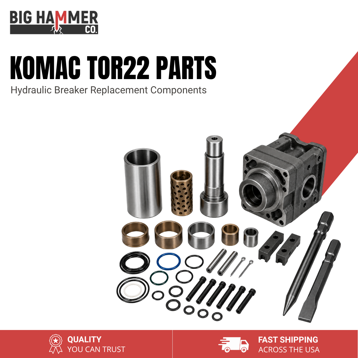All Parts for Komac TOR22 Hydraulic Breaker
