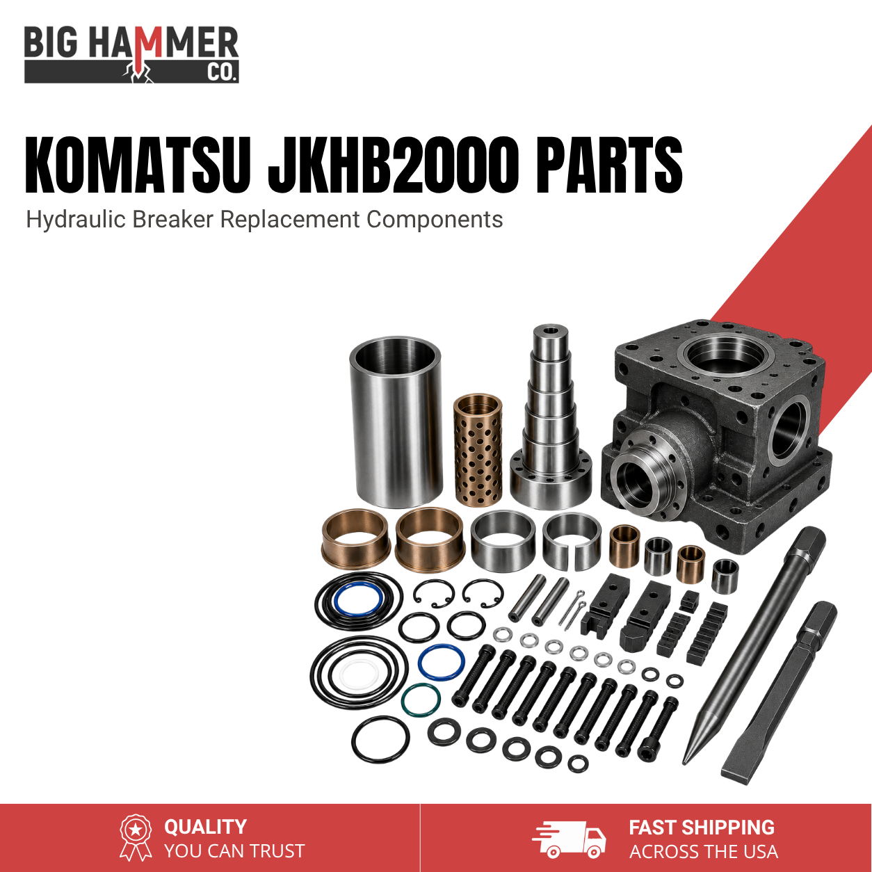 All Parts for Komatsu JKHB2000 Hydraulic Breaker
