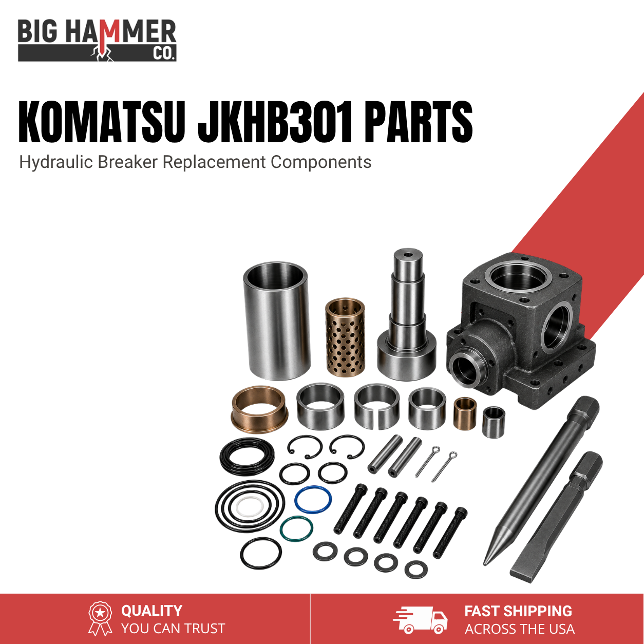 All Parts for Komatsu JKHB301 Hydraulic Breaker