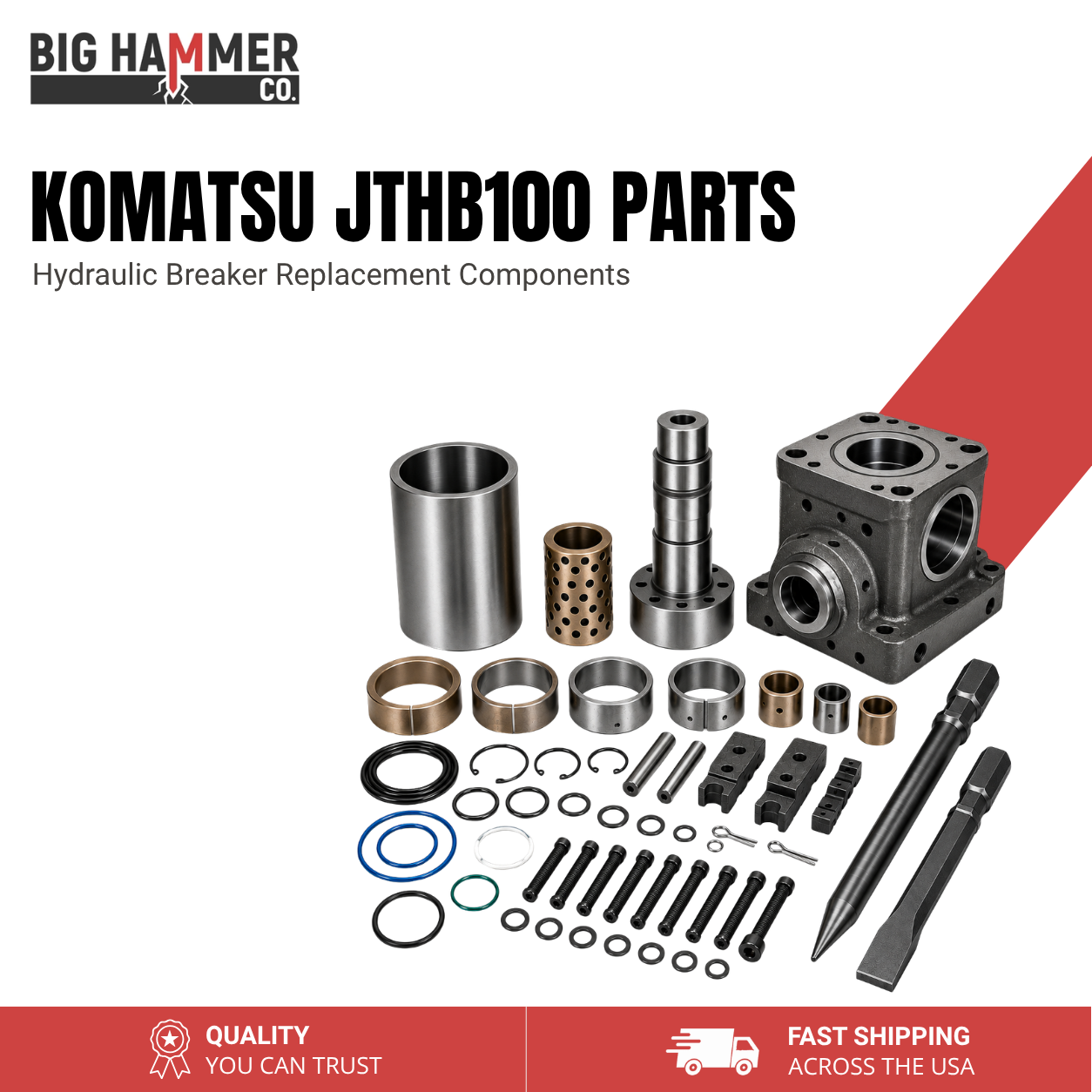 All Parts for Komatsu JTHB100 Hydraulic Breaker