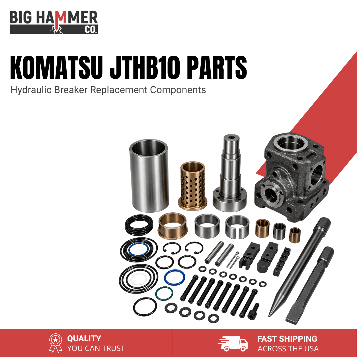 All Parts for Komatsu JTHB10 Hydraulic Breaker