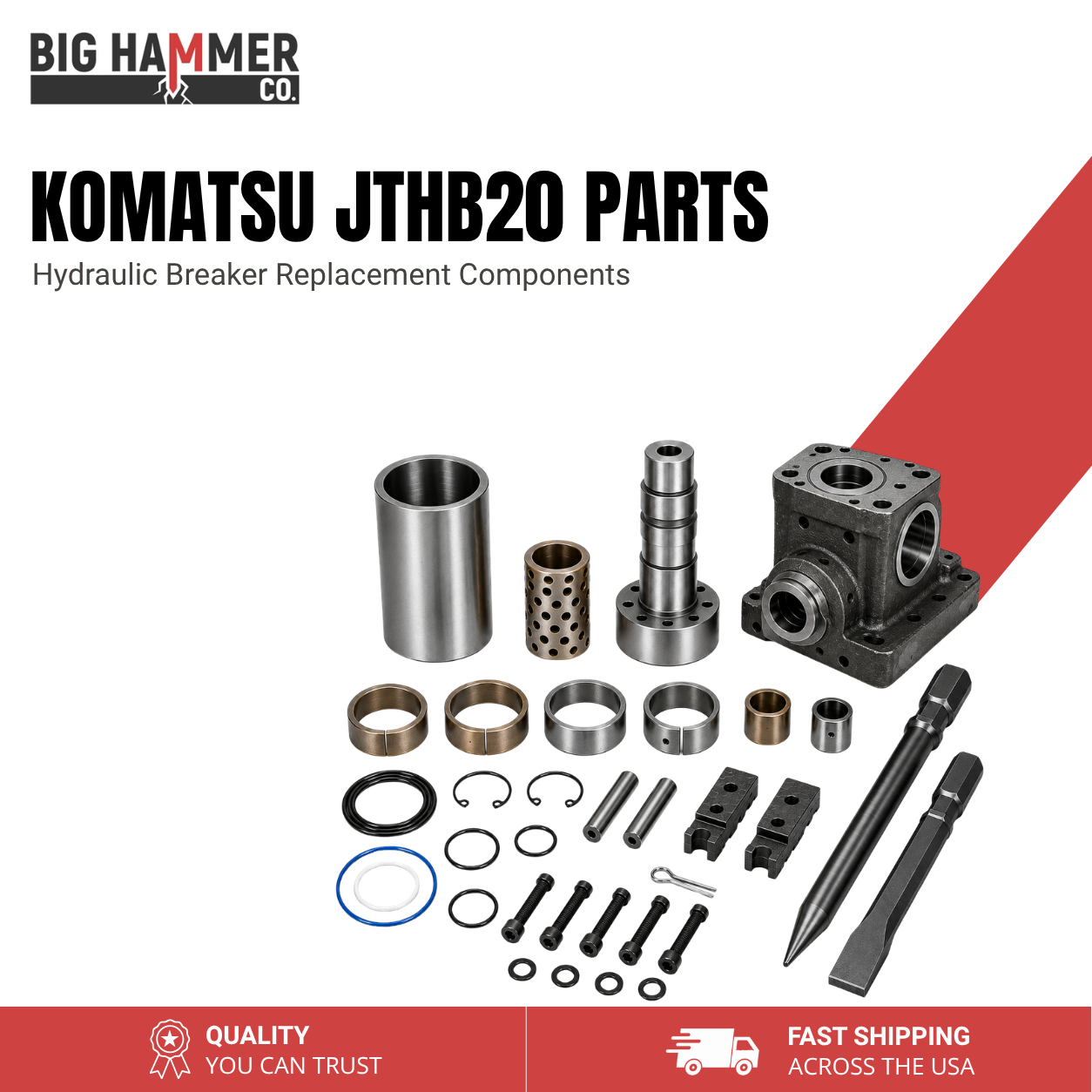 All Parts for Komatsu JTHB20 Hydraulic Breaker