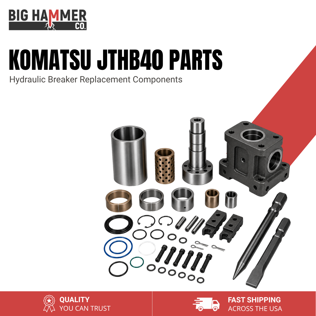 All Parts for Komatsu JTHB40 Hydraulic Breaker