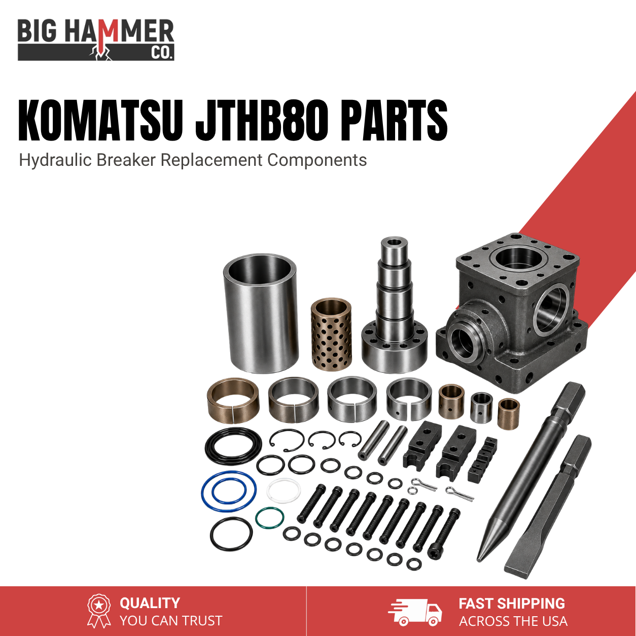All Parts for Komatsu JTHB80 Hydraulic Breaker