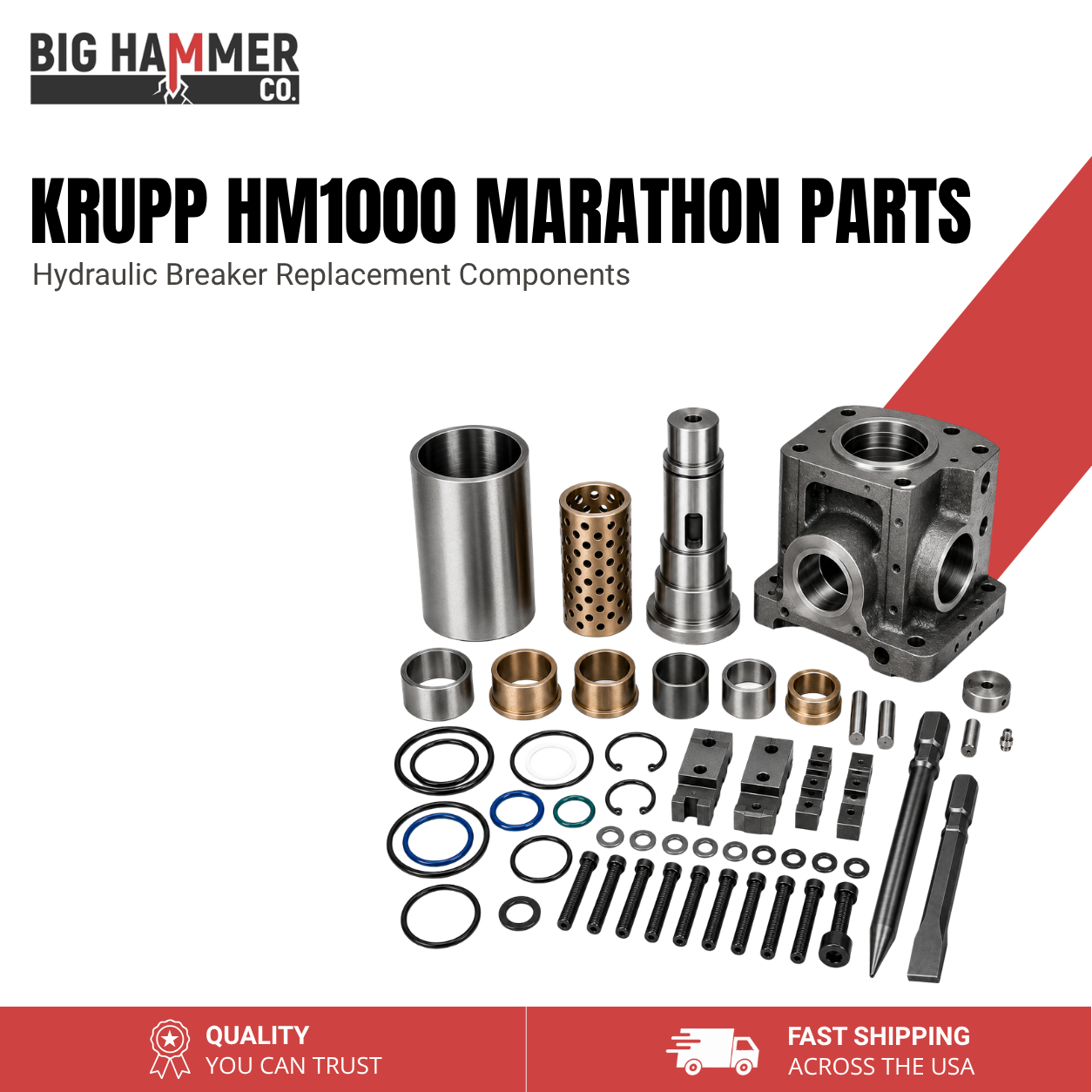 All Parts for Krupp HM1000 MARATHON Hydraulic Breaker