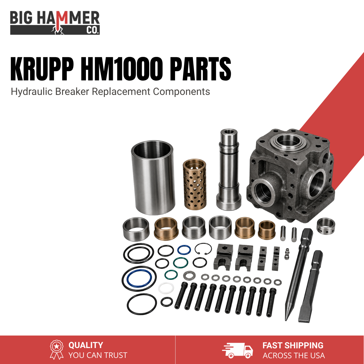 All Parts for Krupp HM1000 Hydraulic Breaker