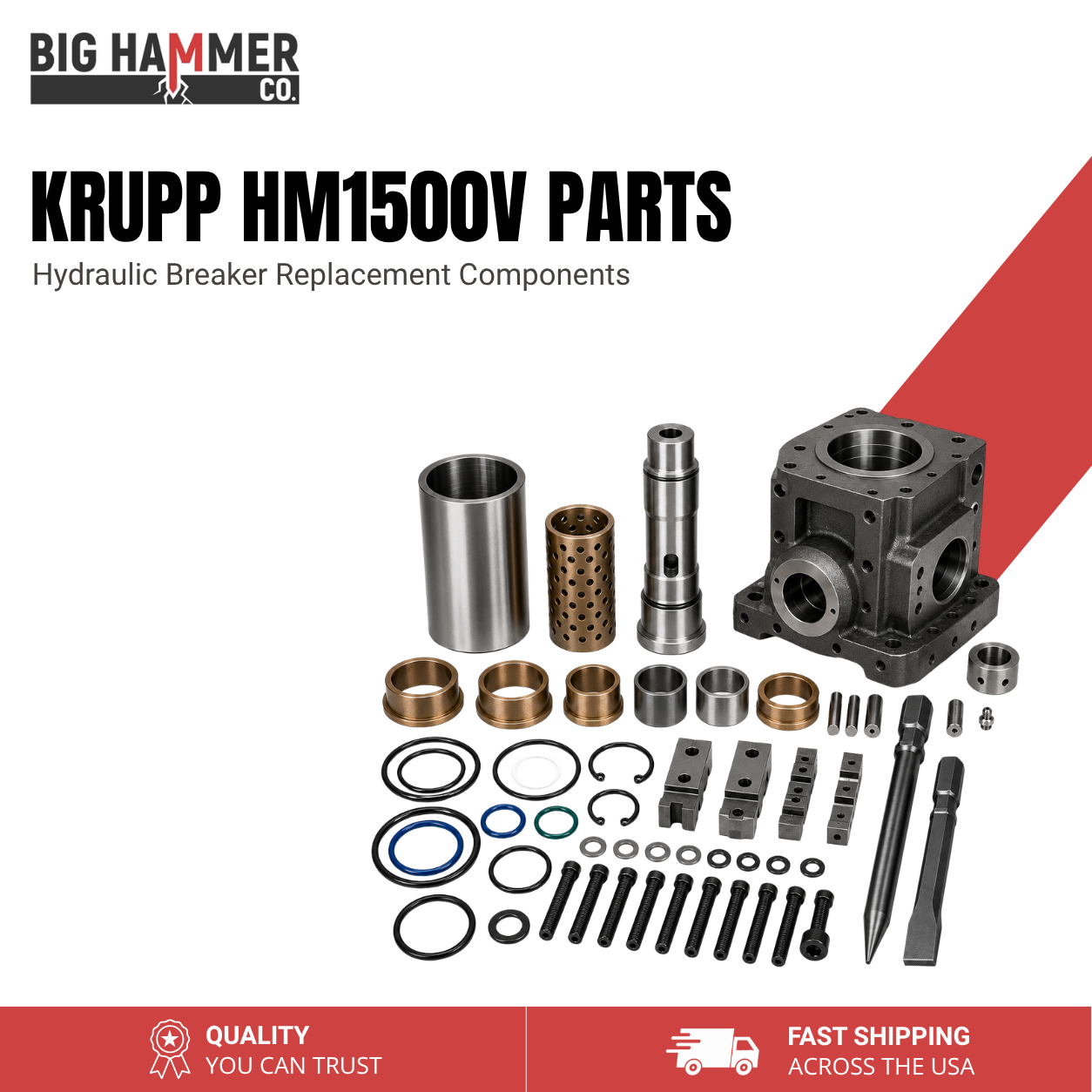 All Parts for Krupp HM1500 Hydraulic Breaker