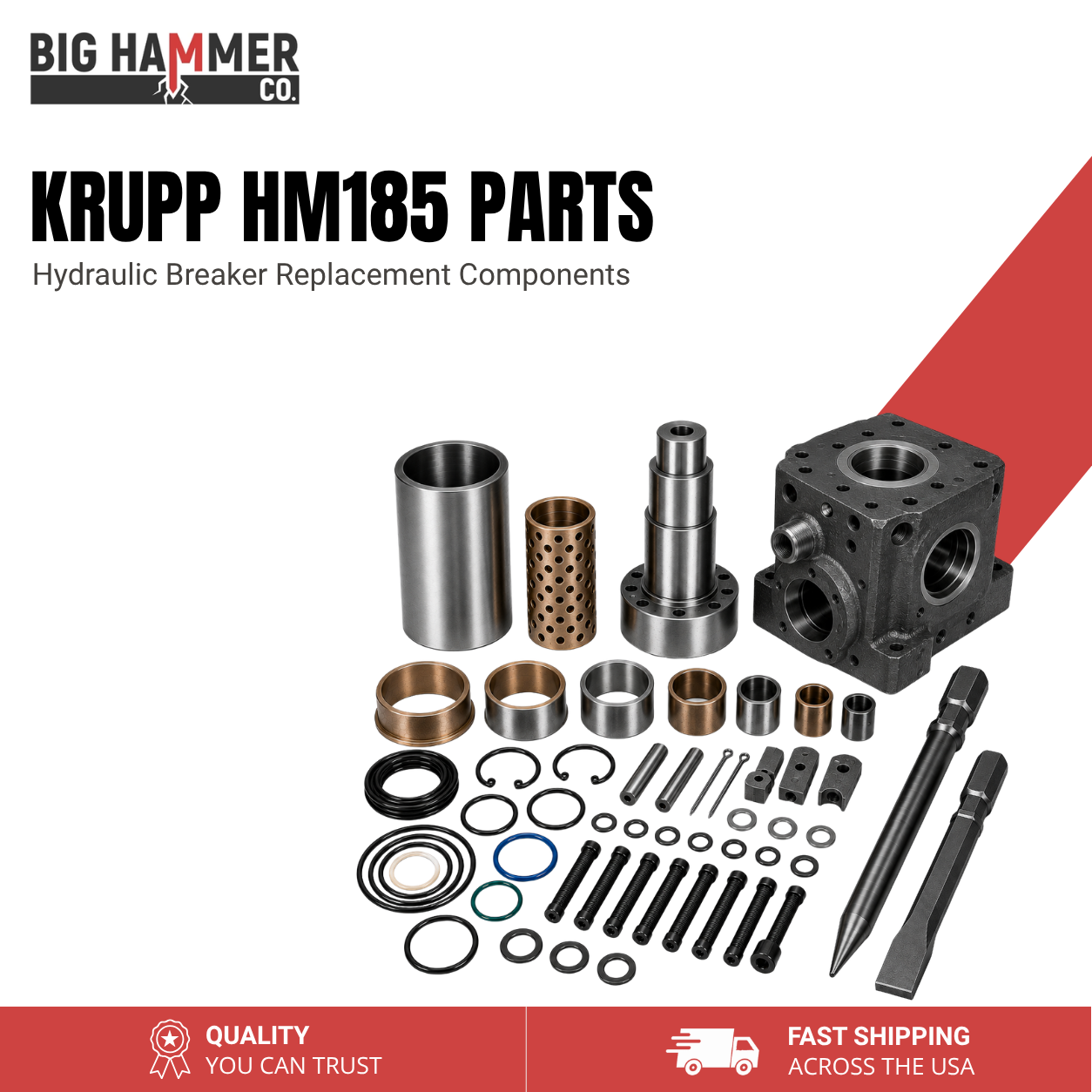 All Parts for Krupp HM185 Hydraulic Breaker