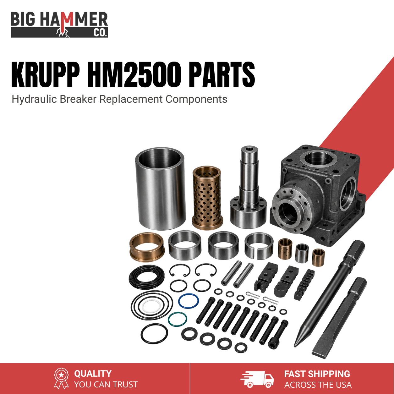All Parts for Krupp HM2500 Hydraulic Breaker