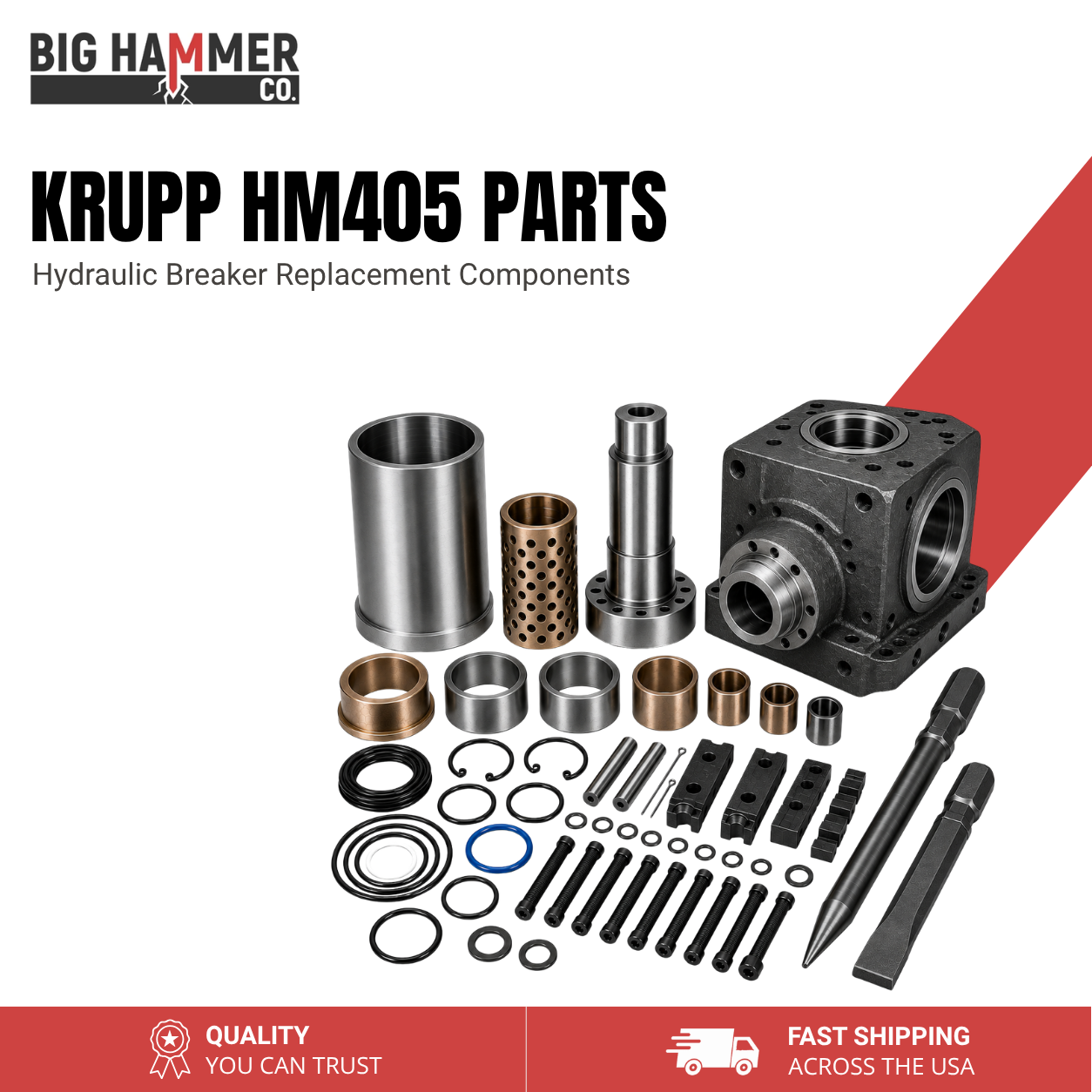 All Parts for Krupp HM405 Hydraulic Breaker