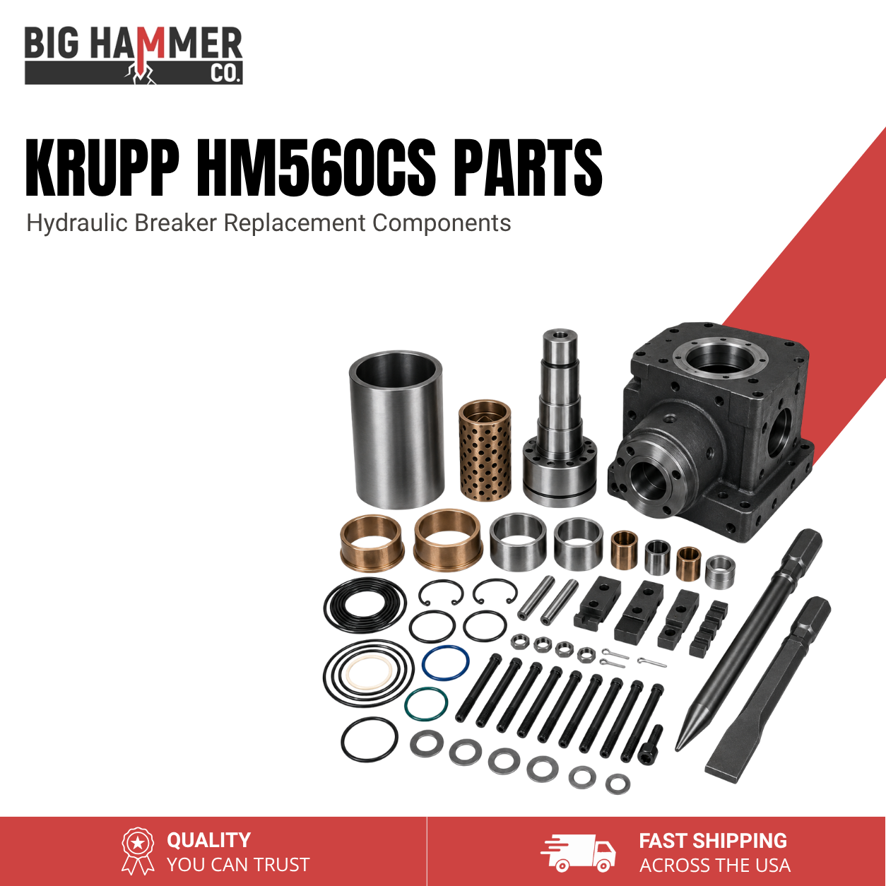 All Parts for Krupp HM560CS Hydraulic Breaker