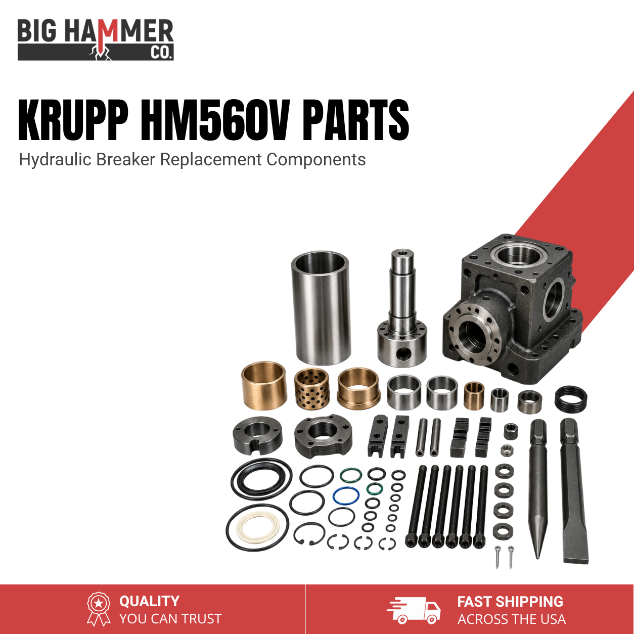 All Parts for Krupp HM560V Hydraulic Breaker