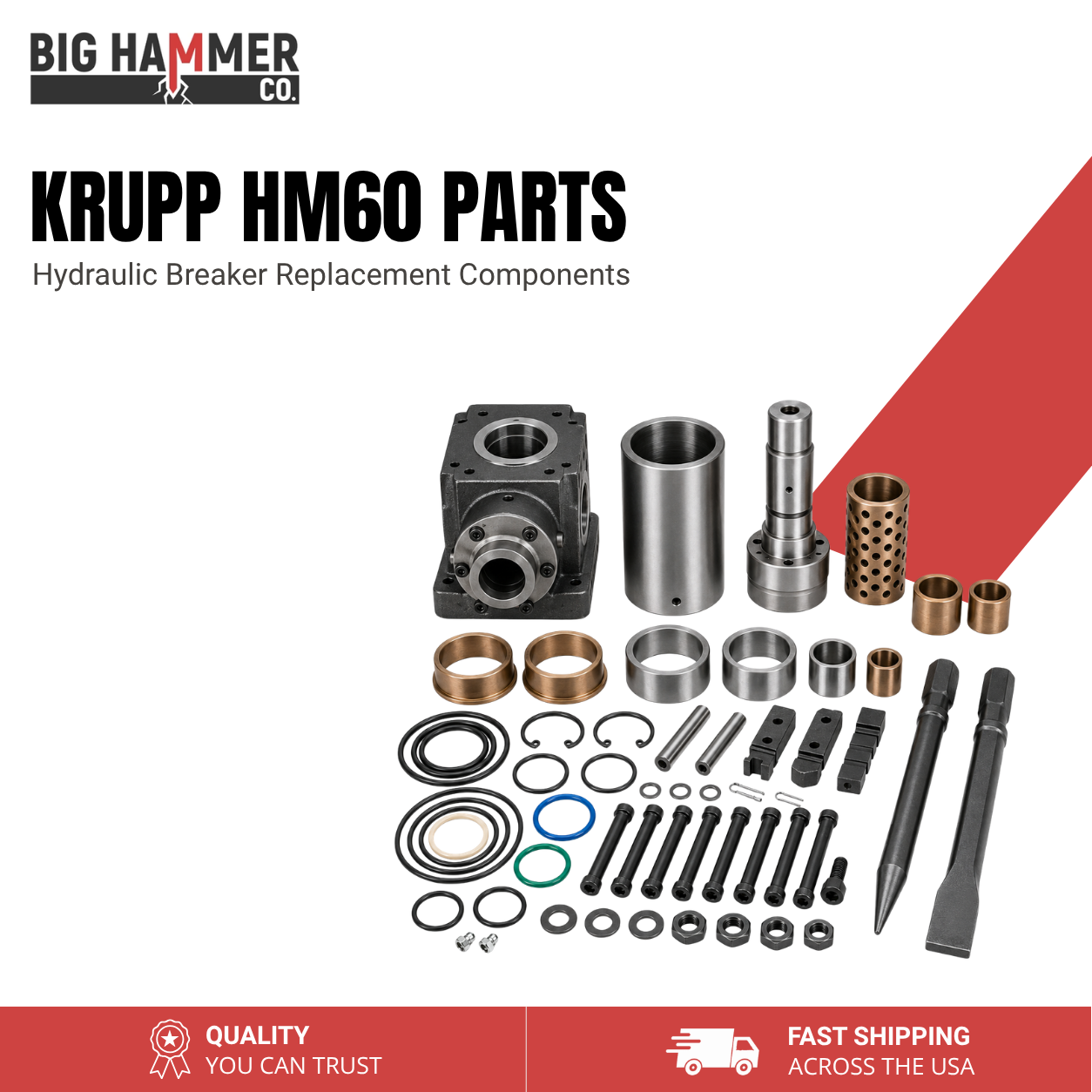 All Parts for Krupp HM60 Hydraulic Breaker