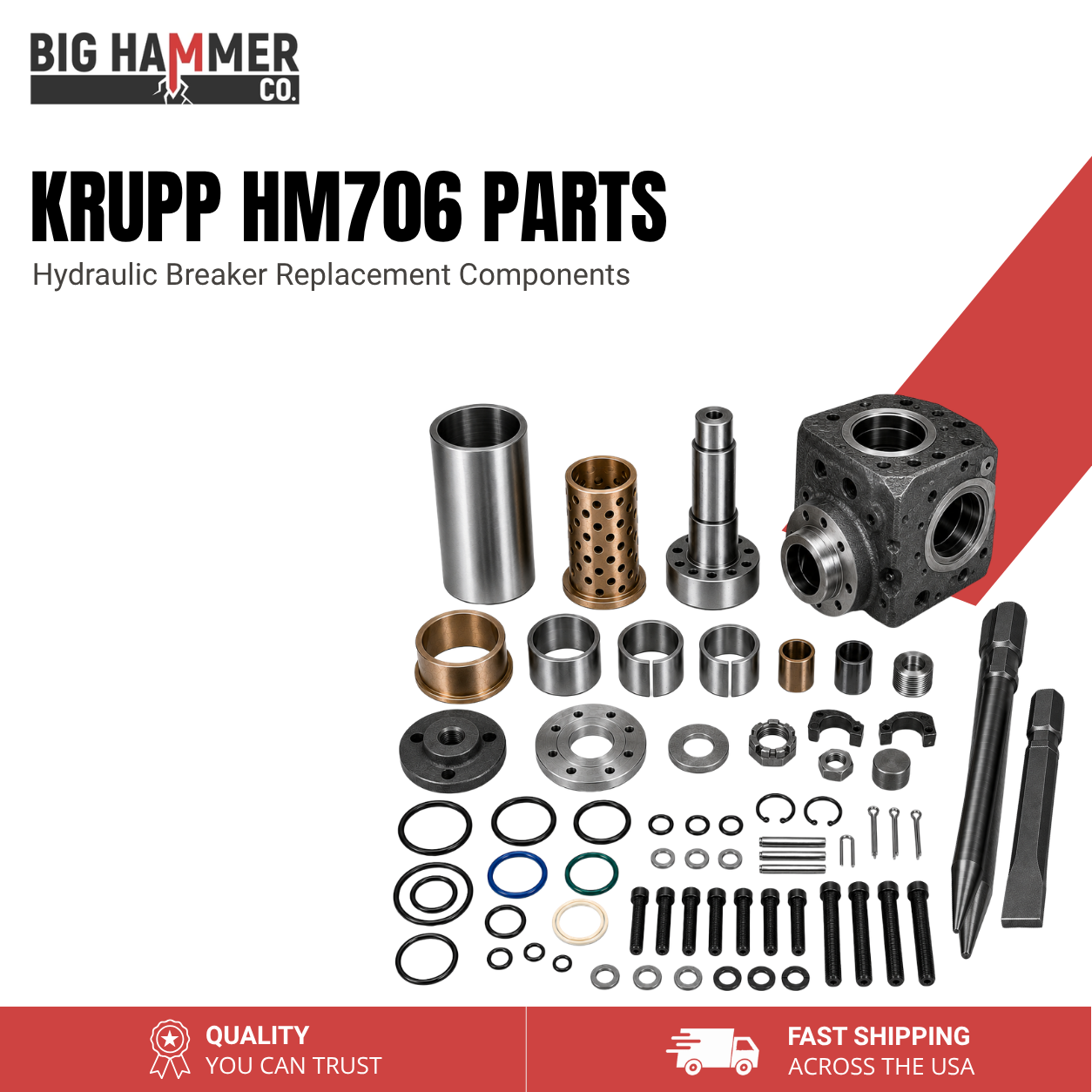All Parts for Krupp HM706 Hydraulic Breaker