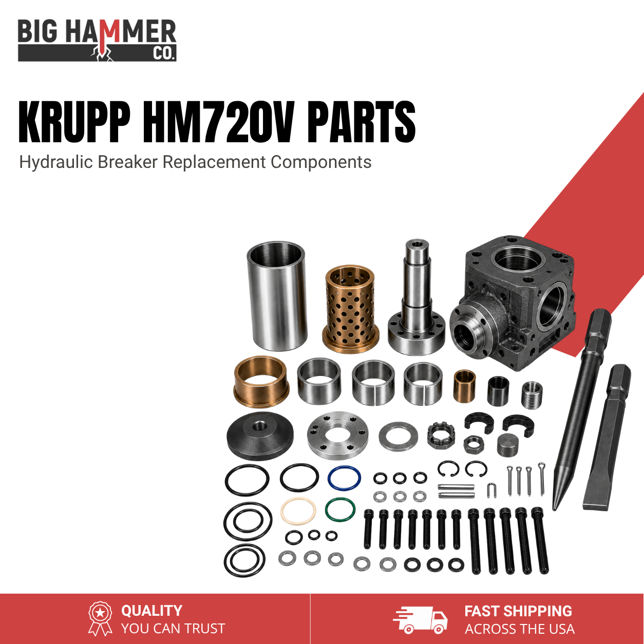 All Parts for Krupp HM720V Hydraulic Breaker