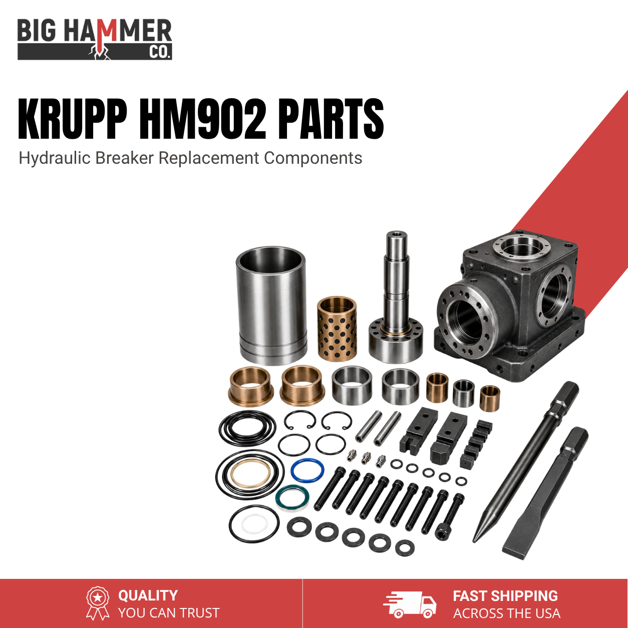 All Parts for Krupp HM902 Hydraulic Breaker
