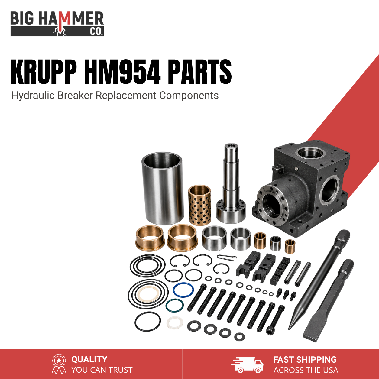 All Parts for Krupp HM954 Hydraulic Breaker