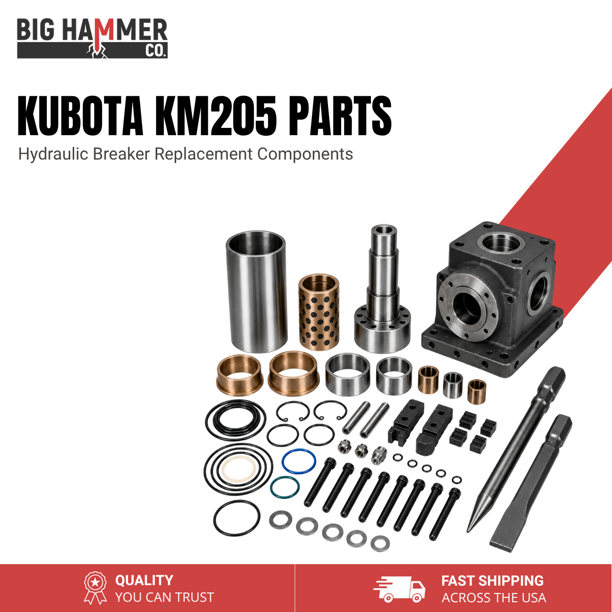 All Parts for Kubota KM205 Hydraulic Breaker