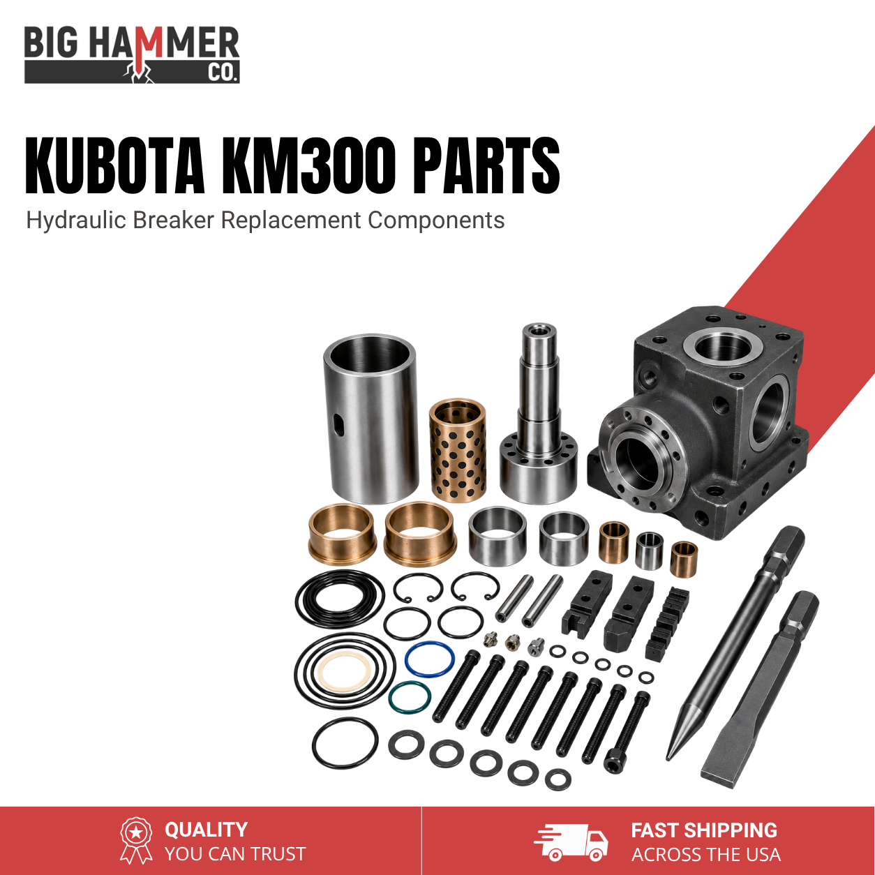 All Parts for Kubota KM300 Hydraulic Breaker