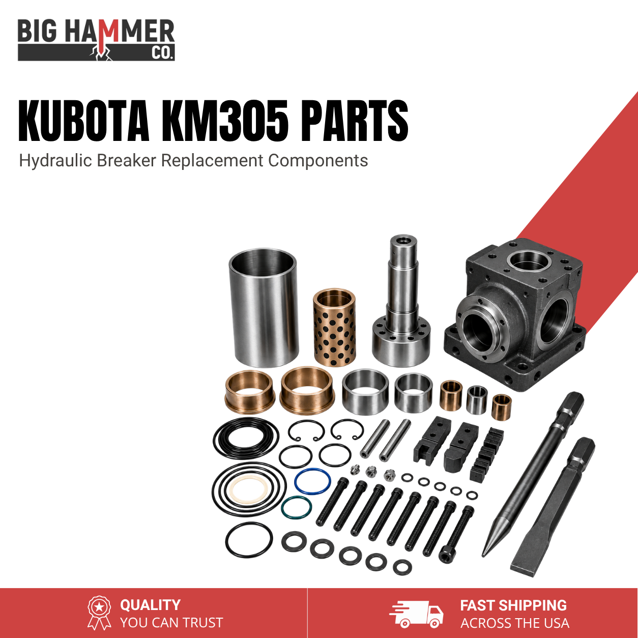 All Parts for Kubota KM305 Hydraulic Breaker