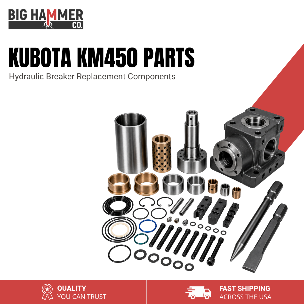 All Parts for Kubota KM450 Hydraulic Breaker
