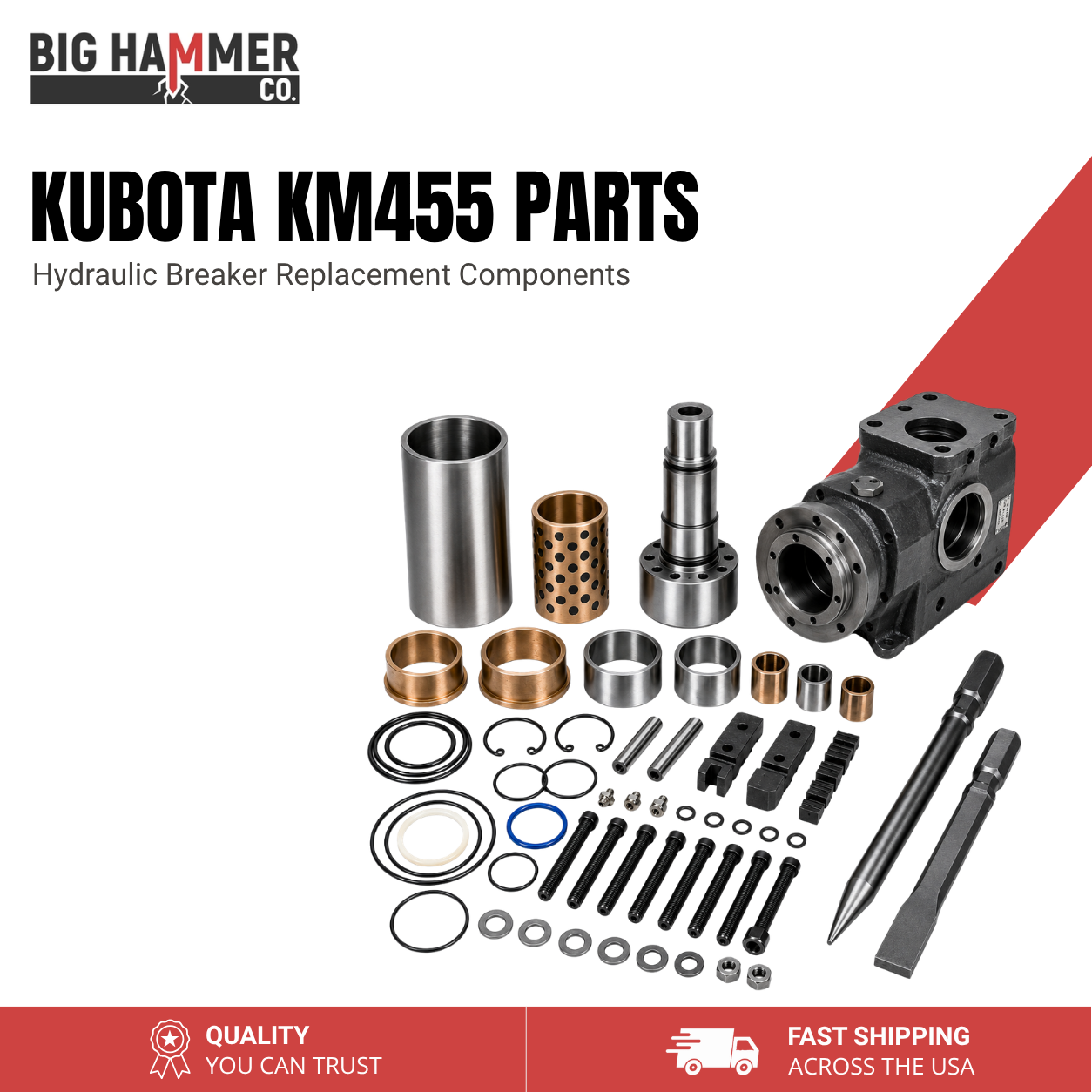 All Parts for Kubota KM455 Hydraulic Breaker