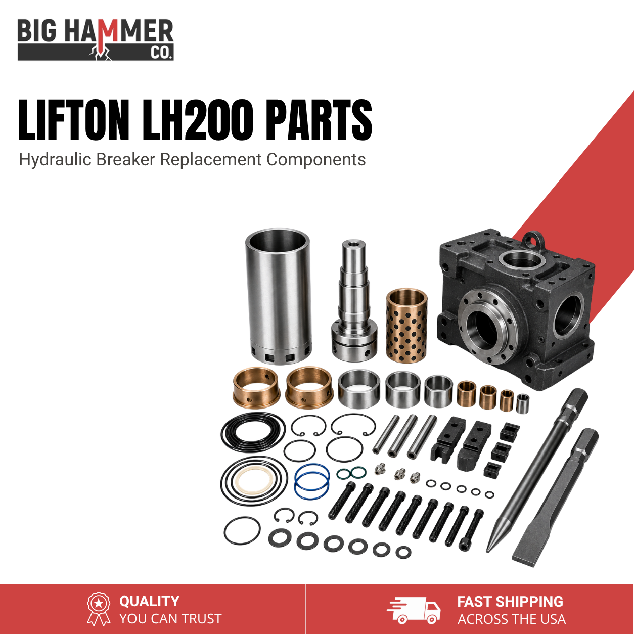 All Parts for Lifton LH200 Hydraulic Breaker