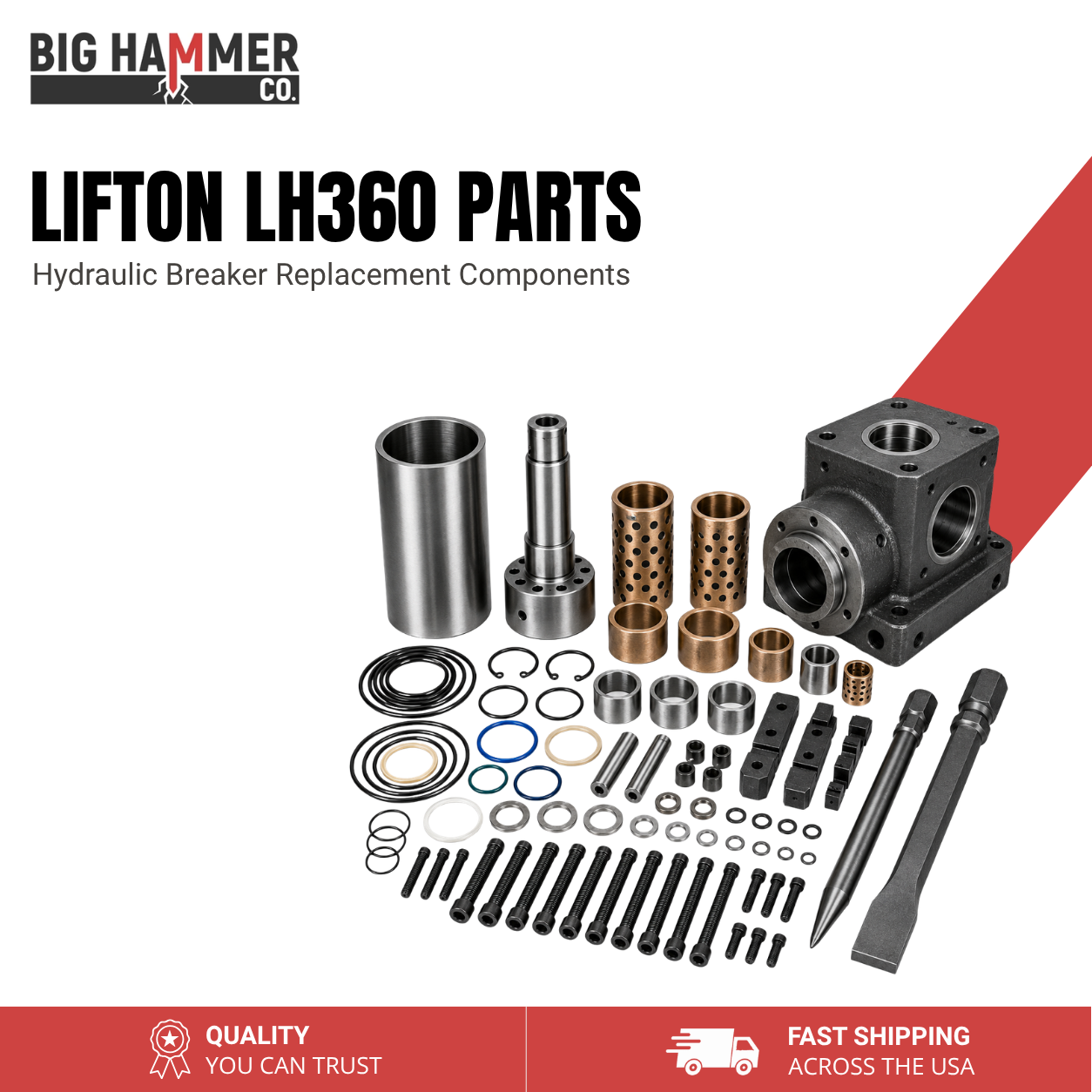 All Parts for Lifton LH360 Hydraulic Breaker