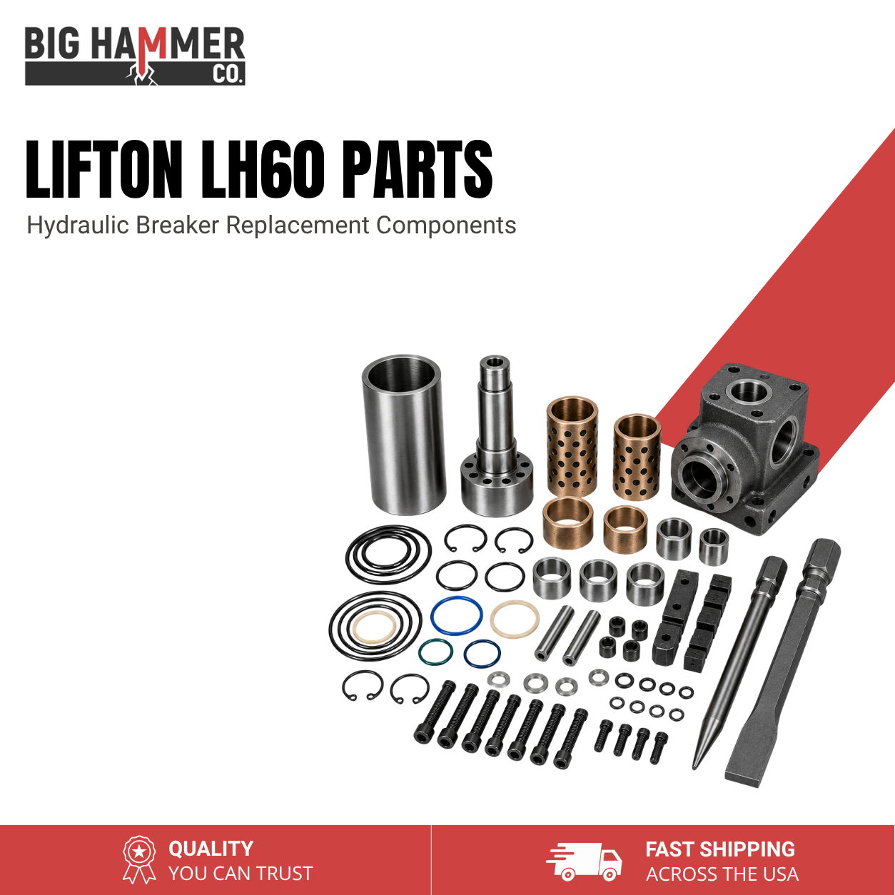 All Parts for Lifton LH60 Hydraulic Breaker