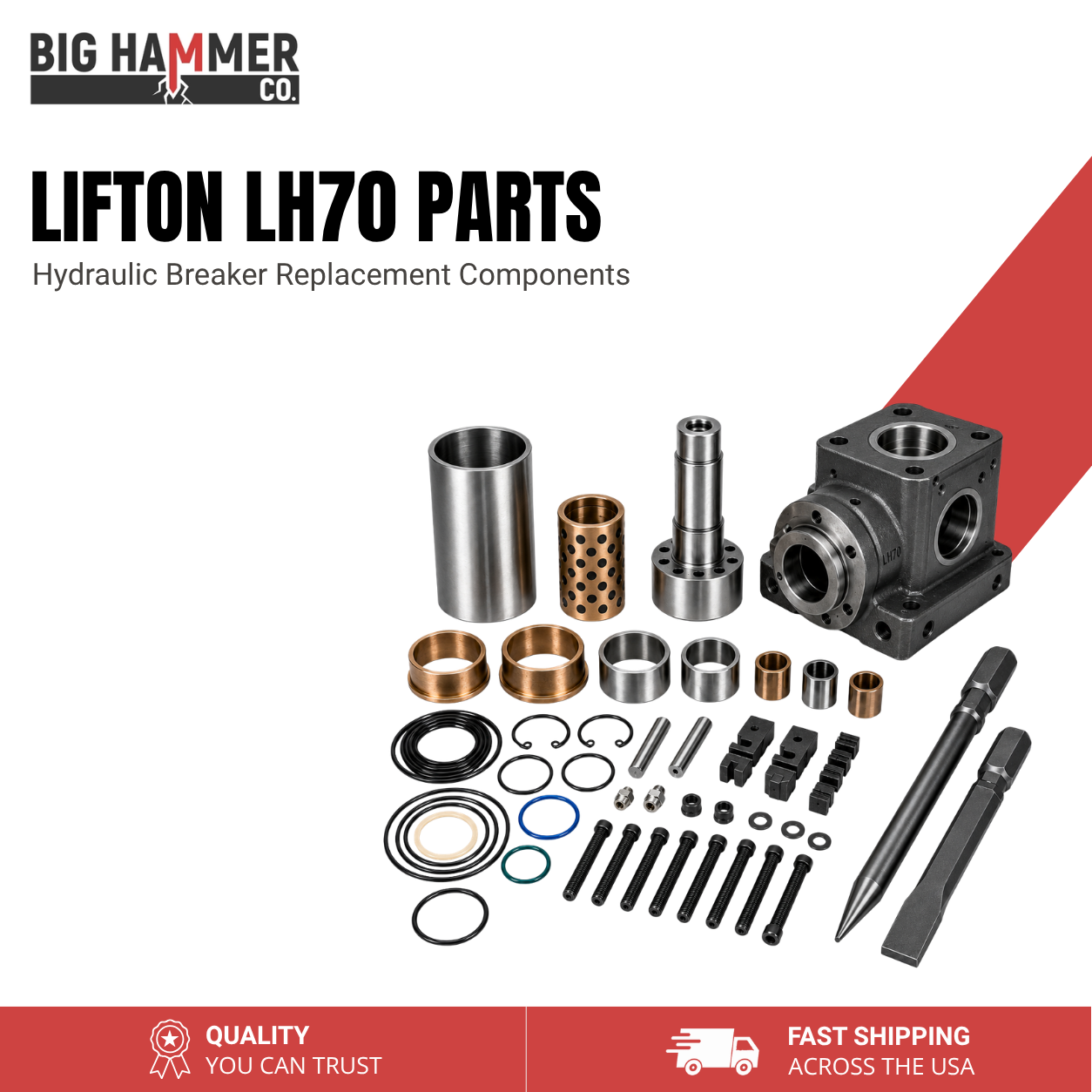 All Parts for Lifton LH70 Hydraulic Breaker