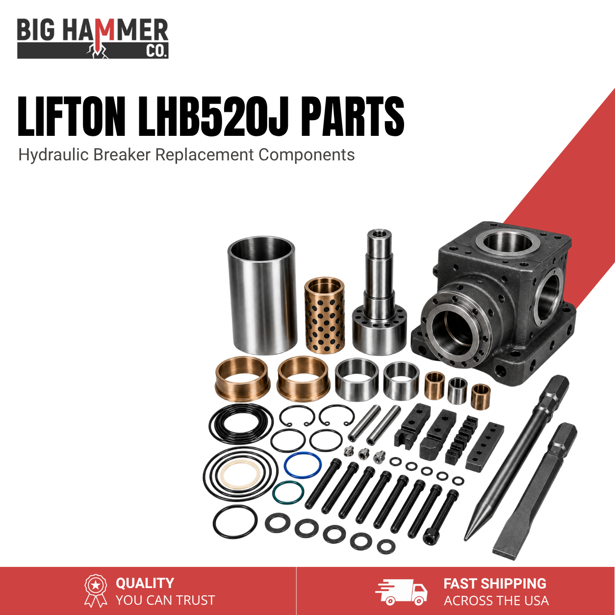 All Parts for Lifton LHB520J Hydraulic Breaker