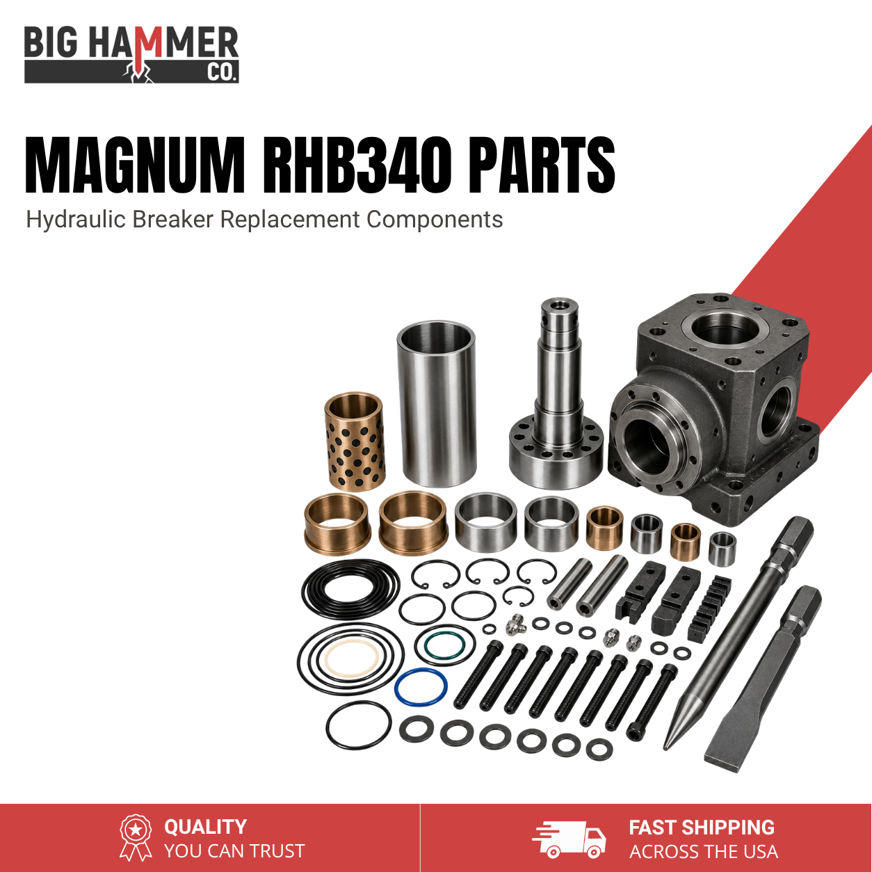 All Parts for Magnum RHB340 Hydraulic Breaker
