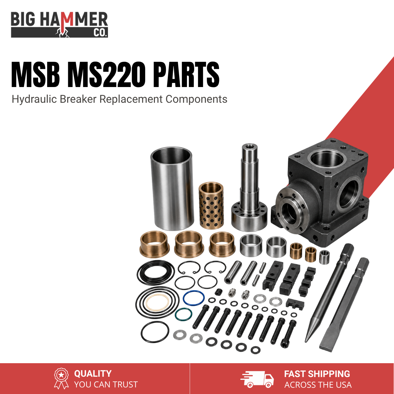 All Parts for MSB MS220 Hydraulic Breaker