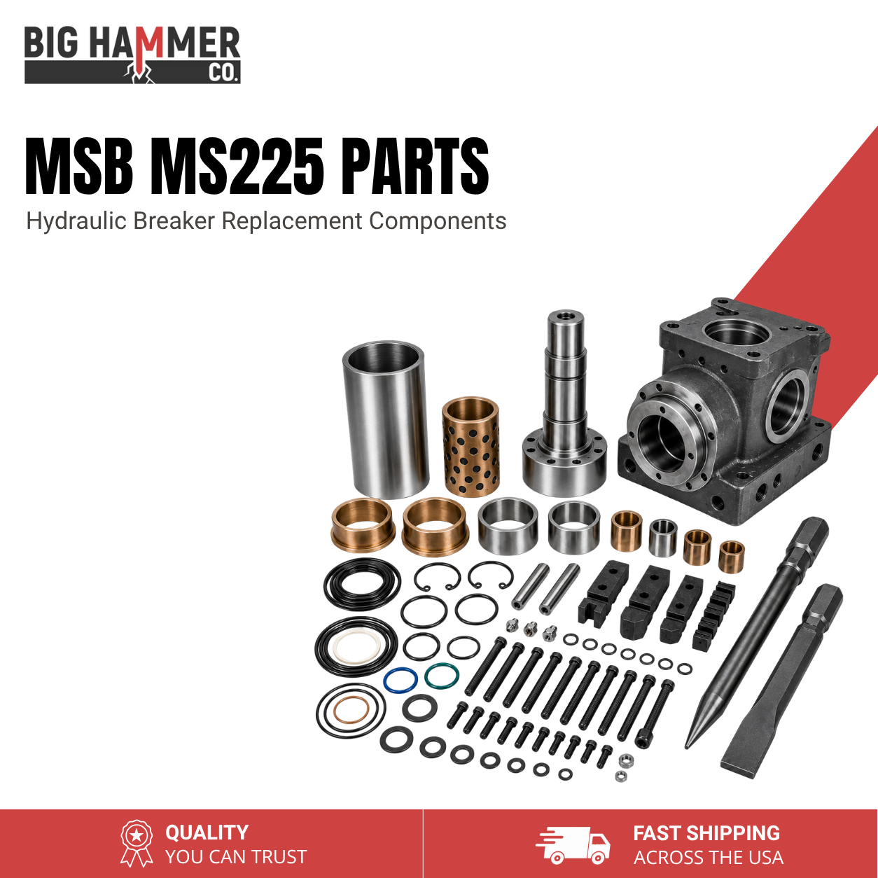 All Parts for MSB MS225 Hydraulic Breaker